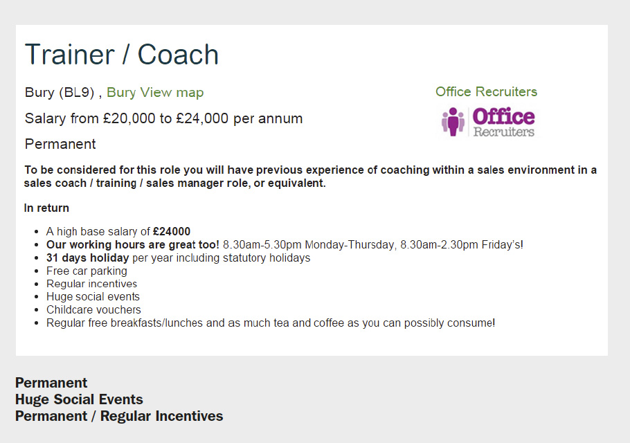Coaching Job 1
